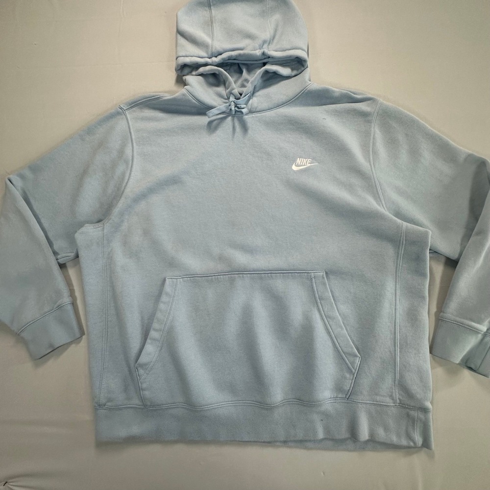 Nike Sportswear Club Fleece Hoodie Light Blue BV2654-436 XL Mens
